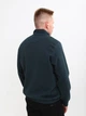 Свитшот мужской зеленый на флисе с горлом на молнии 1359-3 3XL - изображение 6
