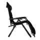 Комфортное кресло-шезлонг LEOBRO Zero Gravity Premium Plus Black (LB-ZGC-K2-BLK) - изображение 4