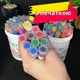 Акрилові маркери БІЛЕ 12 кольорів Water color pen у контейнері 2 в 1 маркер + печатка - зображення 2