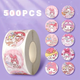 Наклейки Sanrio Hello Kitty Stickers, Cute Cartoon Kuromi, My Melody, 500 штук (FV934195) - изображение 4