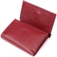 Миниатюрный женский кошелек из натуральной кожи ST Leather 23082 Бордовый - изображение 4