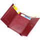 Миниатюрный женский кошелек из натуральной кожи ST Leather 23082 Бордовый - изображение 7