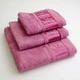 Набор полотенец для ванной 3шт GM Textile 40х70см, 50х90см, 70х140см BambooN 450г/м2 (Пудровый) - изображение 1