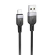 Кабель USB Hoco X109 Energy Silicone Lightning 3м 2.4A (черный) - изображение 1