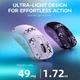 Мишка ігрова бездротова ATTACK SHARK X3 White 2.4, BT, Wired - изображение 3
