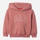 Детское теплое худи на флисе для девочки GAP 121732910 80 см Розовое (1159842439) - изображение 1