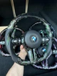 Премиальный спортивный руль BMW M из кованого карбона в зеленом цвете — для моделей F20, F30, F32, X5, X6 - изображение 3