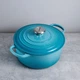 Кастрюля Le Creuset Signature Teal 2,4 л с крышкой бирюзовая (21177201702430) - изображение 3
