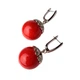 Серьги Darsana из коралла Зимняя вишня - изображение 2
