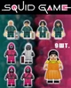 Детские фигурки конструктор Squid Game 9 шт набор персонажей Игра в Кальмара охранники кукла игроки (7136) - изображение 1