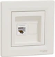 Розетка комп'ютерна RJ45 UTP кат. 5Е Schneider Electric Asfora Крем EPH4300123 - зображення 1