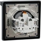 Розетка IР44 з кришкою з заземленням з захисними шторками Schneider Electric Asfora Сталь EPH3100362 - зображення 2