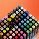 Маркеры Touch Sketch Marker Художественные двусторонние для скетчинга 168 шт (37071) - изображение 6
