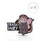 Брошь-значок BROCHE бижутерия Животные Опоссум Trash Fairy (Мусорная Фея) серая BRGV115073 - изображение 1