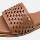 Женские шлепанцы кожаные Michael Kors 112054806 38 Коричневые (1159842824) - изображение 7