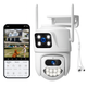 Уличная поворотная WiFi IP-камера QQ6 ICSEE 8MP с двумя объективами - изображение 7
