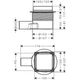 Душовий трап Hansgrohe точковий RainDrain Point 150x150х27 мм d40, Matt Black (56249670) - изображение 3
