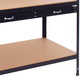 Stół warsztatowy Springos 120 x 60 x 155 cm z blatem roboczym i szufladą czarno-brązowy (5907719476261) - obraz 3