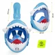 Маска для снорклинга TSUNAMI Shark полнолицевая, детская Sky Blue (P-5907739318237) - изображение 2