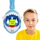 Маска для снорклинга TSUNAMI Shark полнолицевая, детская Sky Blue (P-5907739318237) - изображение 7