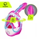 Маска для снорклінгу TSUNAMI Shark повнолицьова, дитяча Pink (P-5905973405430) - изображение 6
