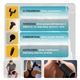 Массажер для тела аккумуляторный Fascial Gun, портативный электрический массажный пистолет с 4 насадками и 6 скоростями, беспроводной вибромассажер для мышц спины, шеи, поясницы, ног и рук Черный KH-032-Black - изображение 10