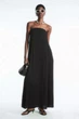 Сукня жіноча COS pleated bandeau maxi dress 1183139001 42 Чорний - изображение 1