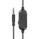 Ігрові накладні навушники Hoco W103 Magic, 3.5mm, 1.2m, Чорний - зображення 5