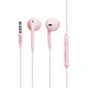 Проводные наушники Hoco M55, 3.5mm, 1.2m, Розовый - изображение 1