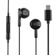 Проводные наушники Hoco M93, Type-C, 1.2m, Черный - изображение 2