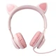 Проводные накладные наушники Hoco W36, 3.5mm, 1.2m, Розовый - изображение 2