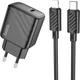 Мережевий зарядний пристрій з кабелем Hoco CS22A Value single port PD30W charger set (C to iP) Black (6942007609920) - зображення 1