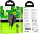 Мережевий зарядний пристрій з кабелем Hoco CS23A Sunlight dual-port PD30W+QC3.0 charger set (C to iP) (EU) Black (6942007609951) - зображення 2