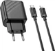 Мережевий зарядний пристрій з кабелем Hoco CS22A Value single port PD30W charger set (C to iP) Black (6942007609920) - зображення 5