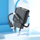 Мережевий зарядний пристрій з кабелем Hoco CS23A Sunlight dual-port PD30W+QC3.0 charger set (C to iP) (EU) Black (6942007609951) - зображення 9