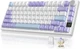 Клавіатура бездротова AJAZZ AK820 PRO 75% на Gift Switches Purple-White-Blue - зображення 1