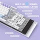Клавіатура бездротова AJAZZ AK820 PRO 75% на Flying fish Switches Purple-White-Blue - зображення 2