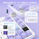 Клавіатура бездротова AJAZZ AK820 PRO 75% на Gift Switches Purple-White-Blue - зображення 4