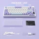 Клавіатура бездротова AJAZZ AK820 PRO 75% на Flying fish Switches Purple-White-Blue - зображення 9