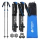 Трекінгові палиці Mountain Goat Pro+ 43-130 см Black/Blue (P-5907739318244) - зображення 1