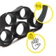 Набор эспандеров Cornix Hand Grip Workout Kit 5шт XR-0269 Black - изображение 7