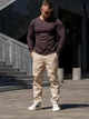 Мужской лонгслив трикотажный на пуговицах Teamv Long Casual Коричневый 3XL - изображение 1
