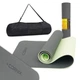 Килимок спортивний Cornix TPE 183 x 61 x 0.6 см для йоги та фітнесу XR-0002 Black/Green - зображення 1