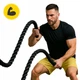 Канат тренировочный 4FIZJO Battle Rope 12 м для кроссфита Black (P-5907739312259) - изображение 5