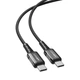 Кабель Acefast C1-03 PD 60W 3A Type-C to Type-C 1.2m Black - изображение 1