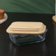 Масленка стеклянная BUTTER с бамбуковой крышкой (R32787-S) - изображение 4