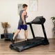 Бігова доріжка GYMTEK XT900: Електрична, 3.0 к.с., 20 км/год, Автонахил 15%, Амортизація 10 еластомерів. До 150 кг, FitShow, Складна для дому, USB, Bluetooth - зображення 14