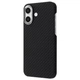Чехол карбоновый с магнитом Proove Carbon Slim with Magnetic Ring iPhone 16 Black - изображение 2