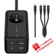 Мережевий Зарядний Пристрій Подовжувач Proove Power Strip Homester PD-03 1AC 65W (2 Type-C + 2USB) 1.5М Чорний - зображення 1