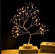 Декоративний світильник нічник Дерево Бонсай Tree Decorative LED світлодіодний від USB або батарейок Золотистий - зображення 1